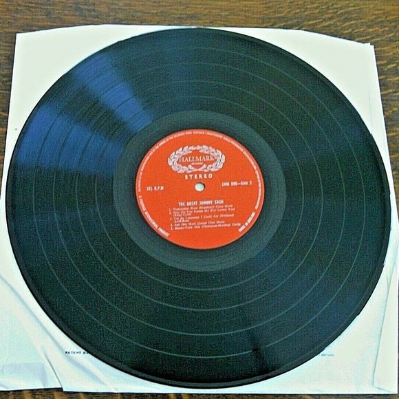 Vinyl Record Johnny Cash Great Country Music Man In Black Hallmark Album 1970 - Picture 5 of 16